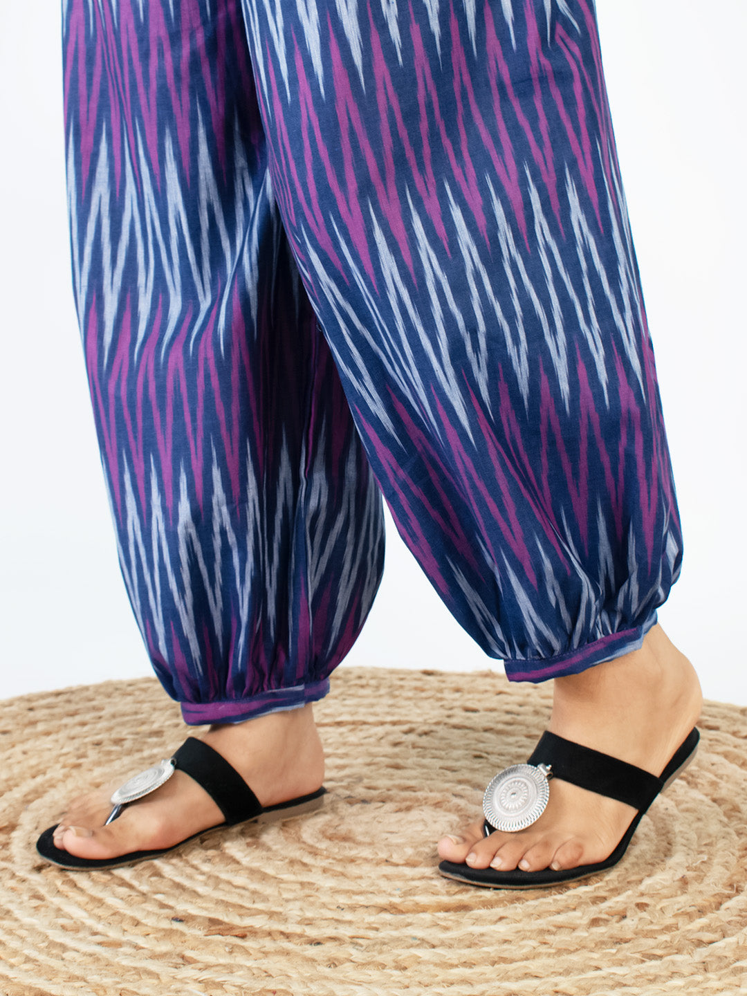 Violet Ikat Balloon Salwar