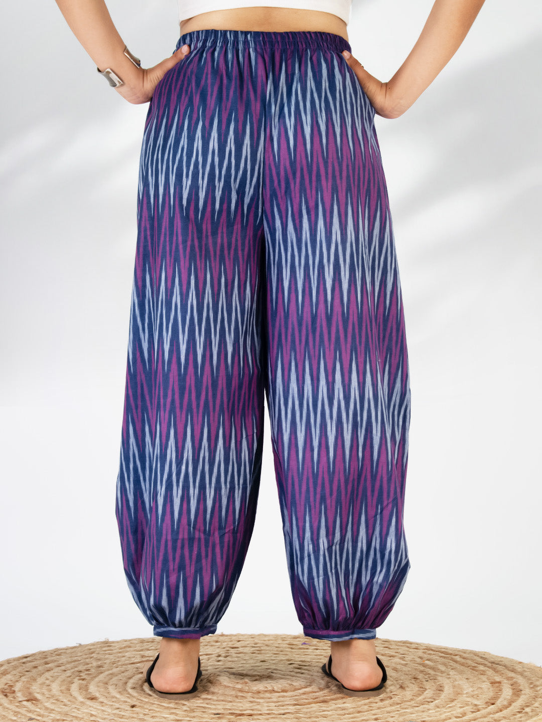Violet Ikat Balloon Salwar