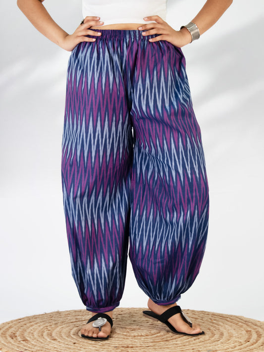 Violet Ikat Balloon Salwar