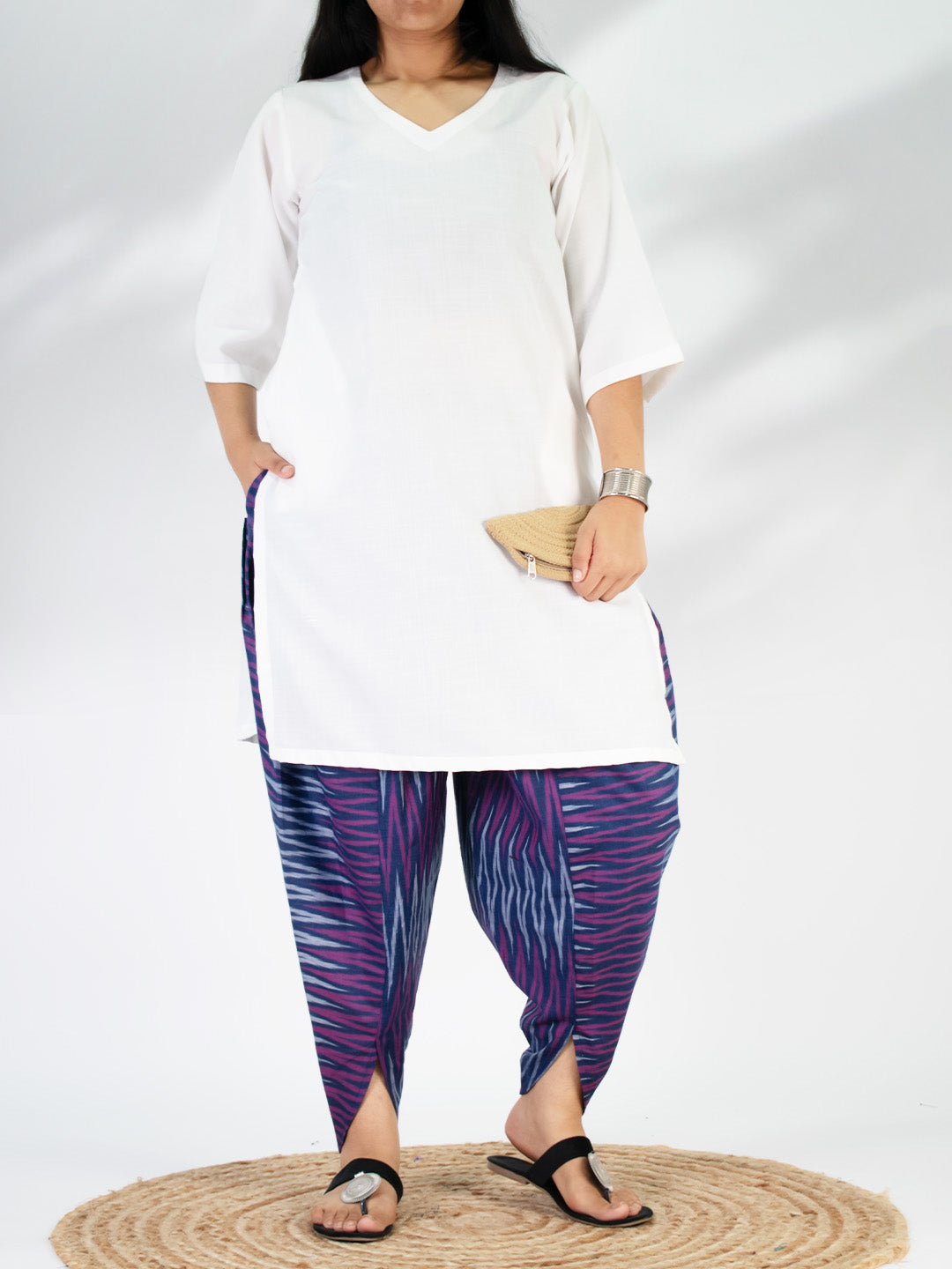 Violet Ikat Tulip Salwar
