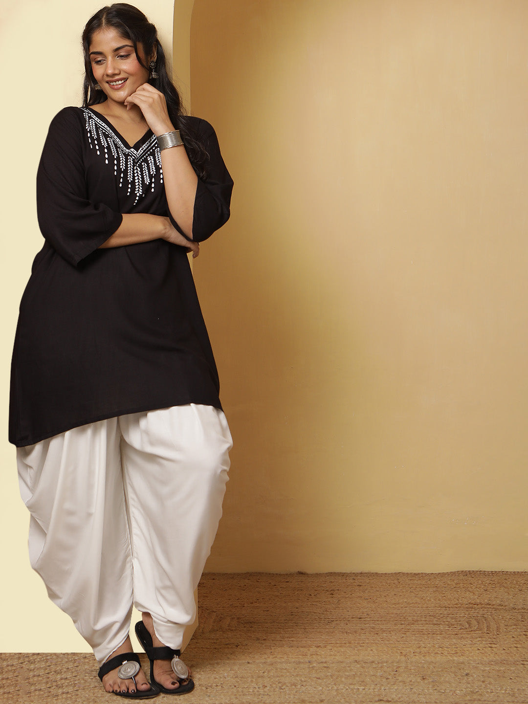 MilkyWhite Rayon Dhoti