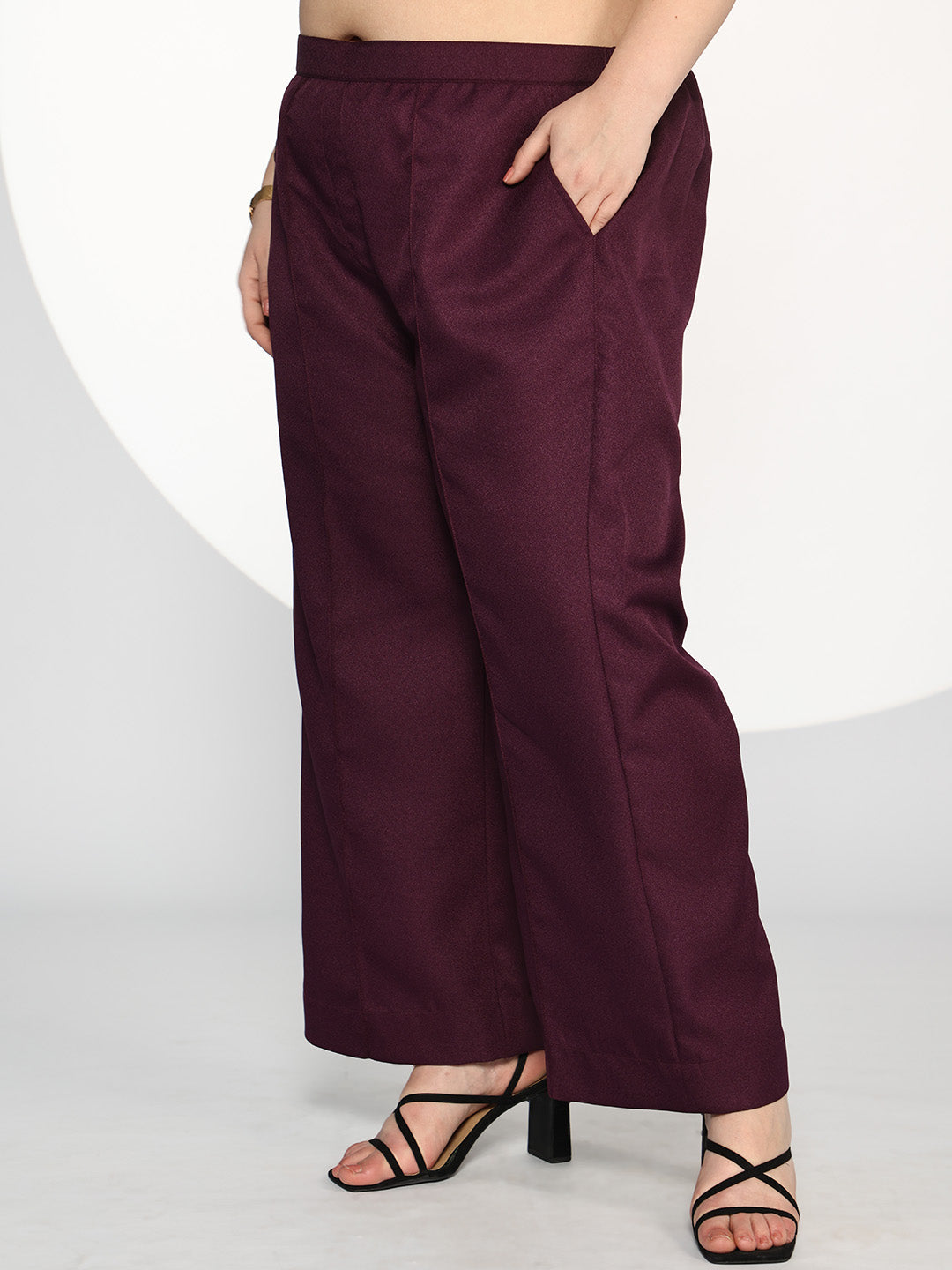 Wine Formal Trousers