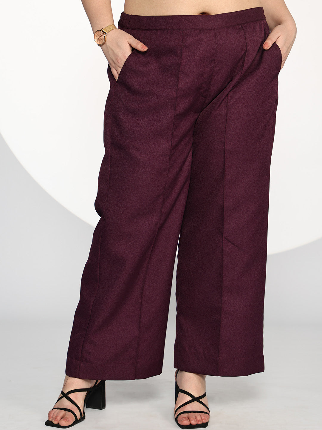 Wine Formal Trousers