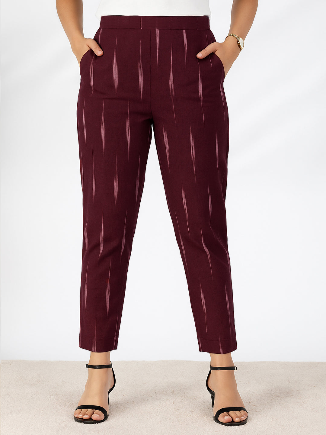 Wine Ikat Pants