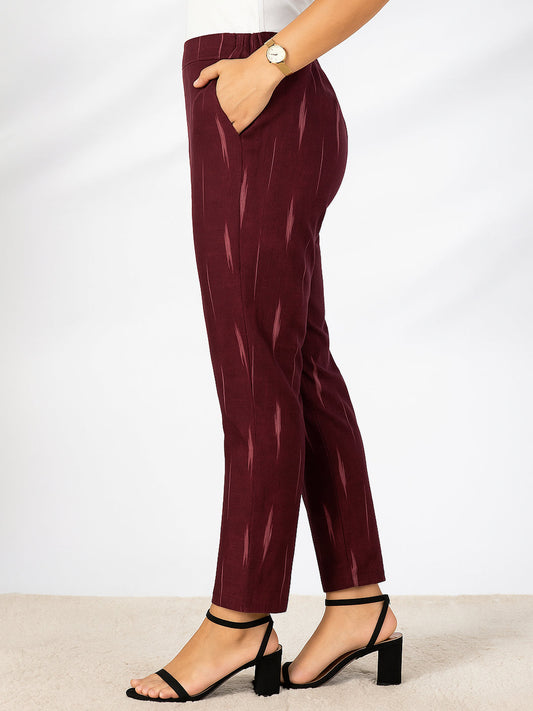 Wine Ikat Pants