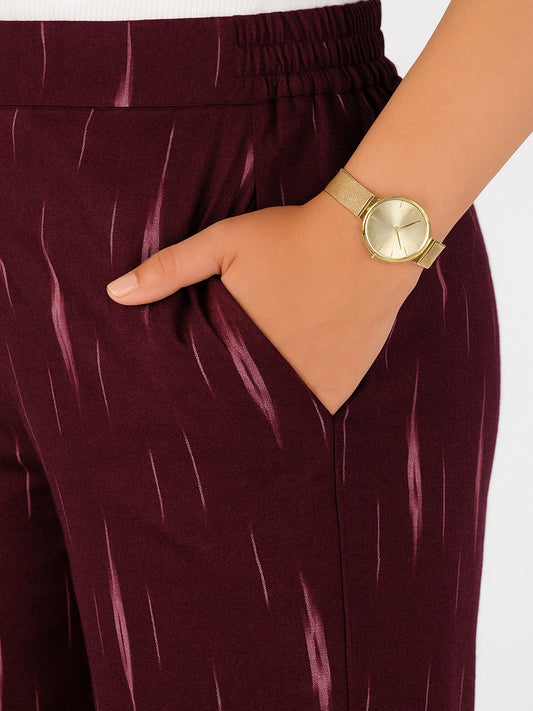 Wine Ikat Pants
