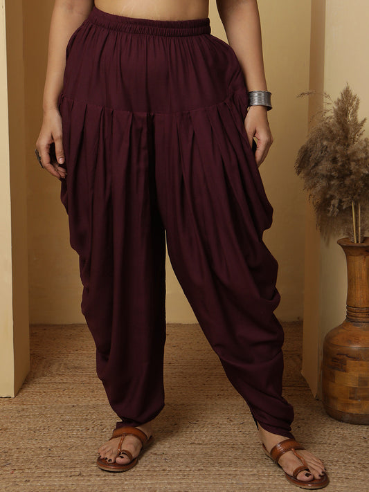 Wine Rayon Dhoti