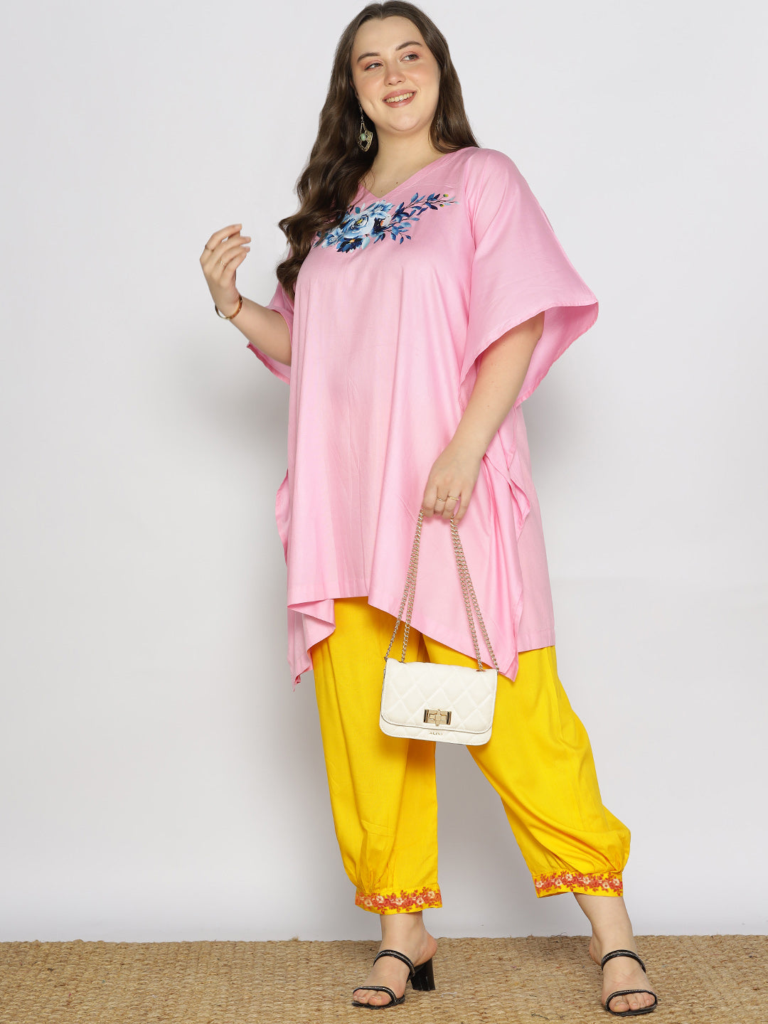 Yellow Rayon Afghani Salwar - Fresia