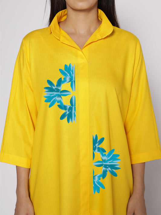 Yellow Rayon ShirtTop - Blomstra