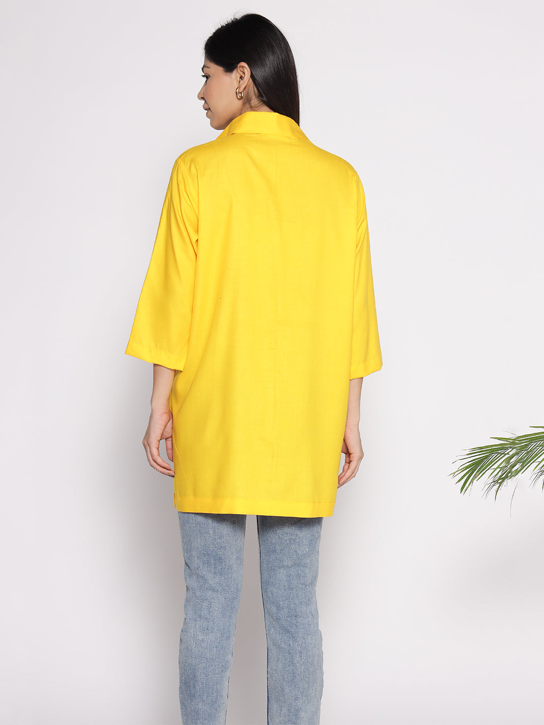 Yellow Rayon ShirtTop - Blomstra