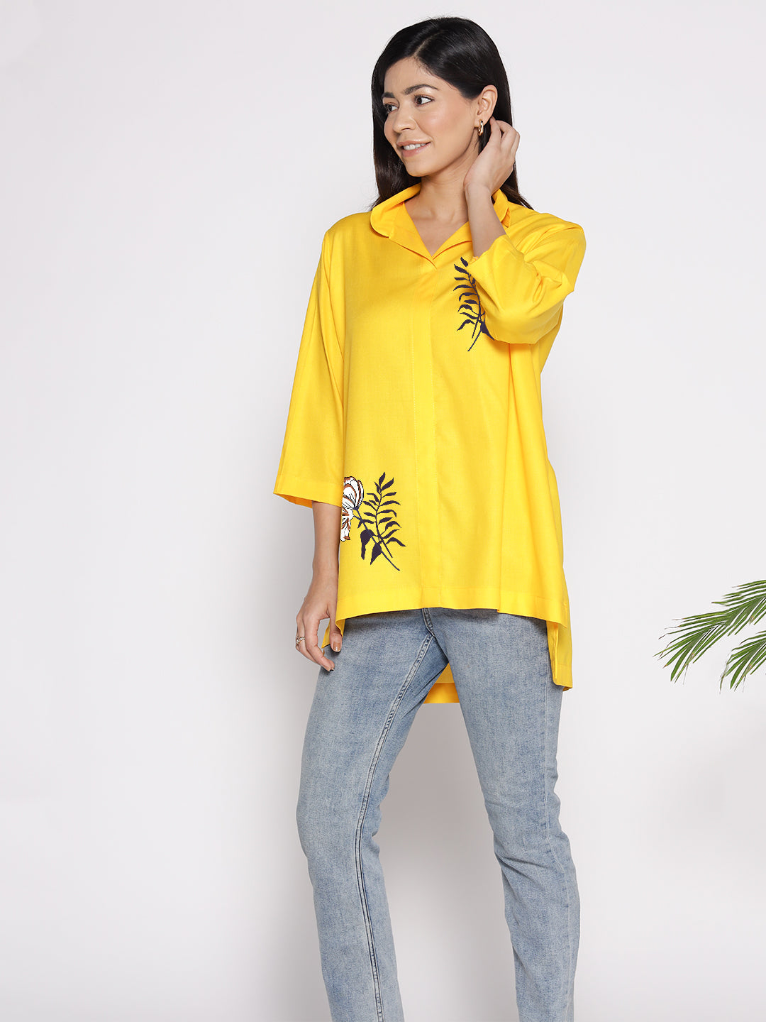 Yellow Rayon ShirtTop - Solros