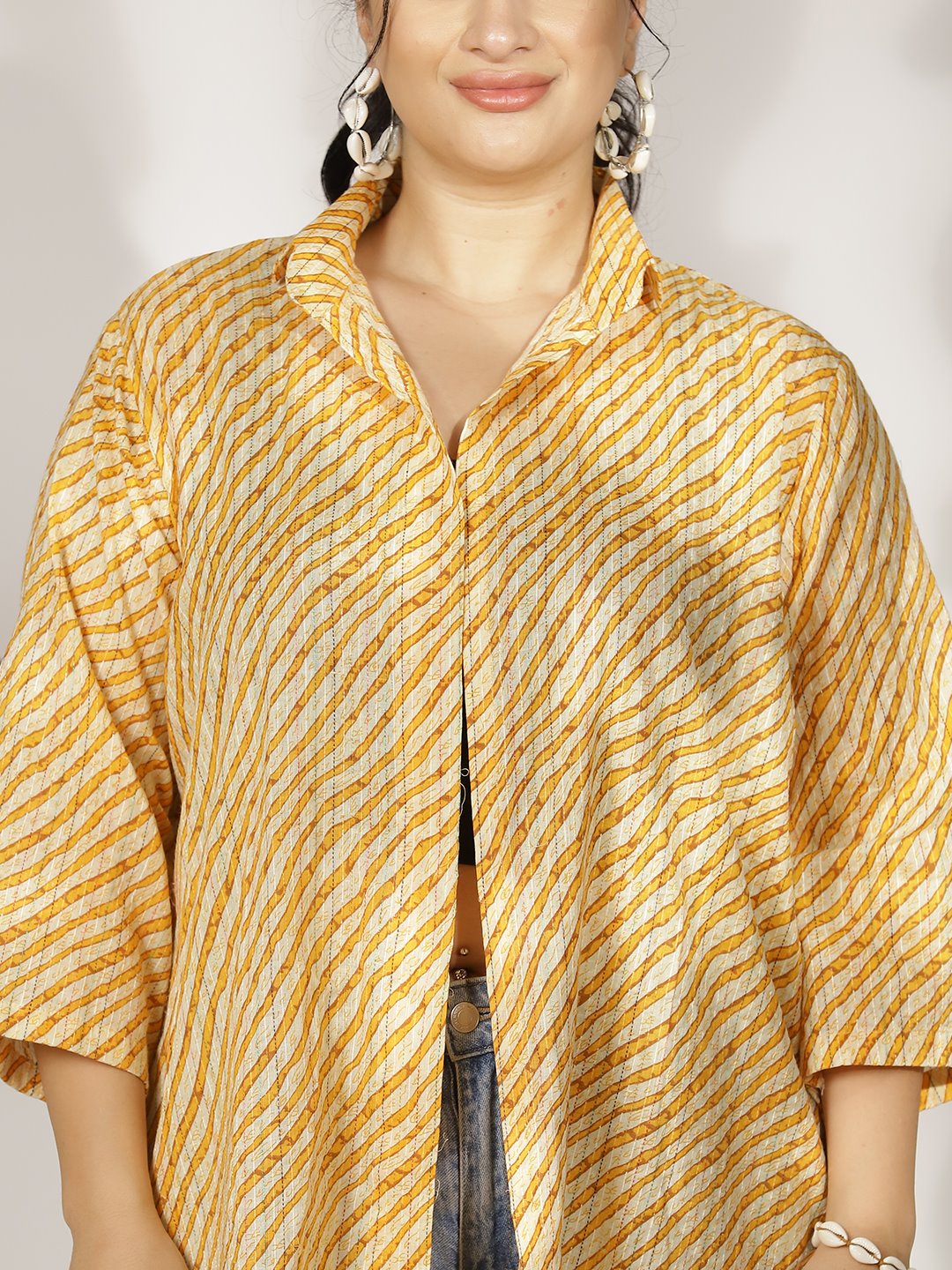 YellowStripes Cotton Shrug