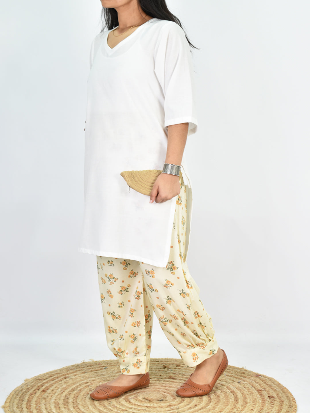 Printed Rayon Afghani Salwar - Bloomfield