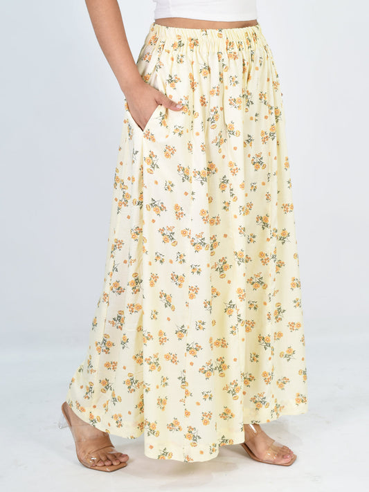 Printed Rayon Flared Palazzo - Bloomfield