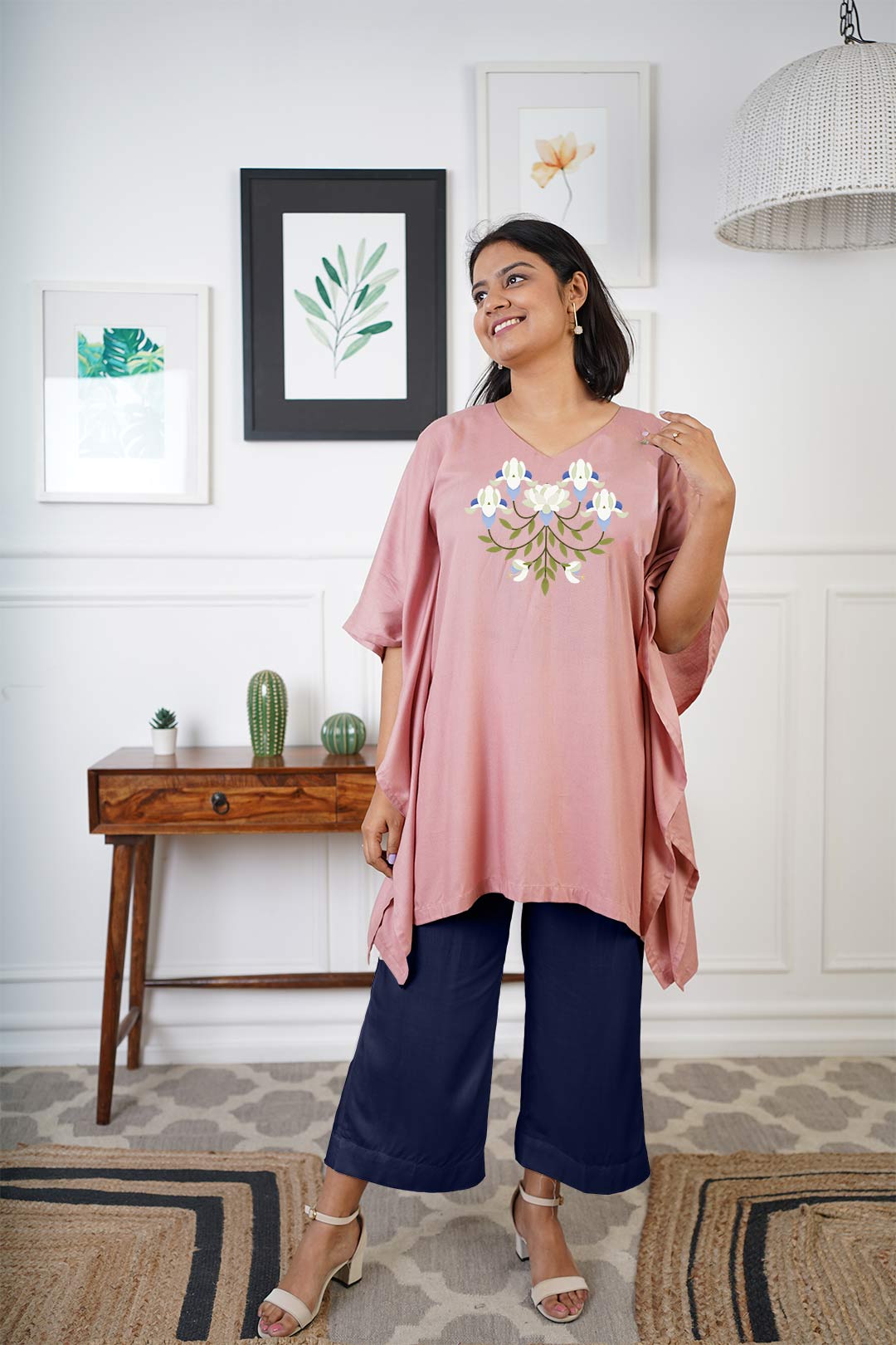 Pink linen kurta with palazzo pants  Kurta patterns Indian fashion  Boutique wear